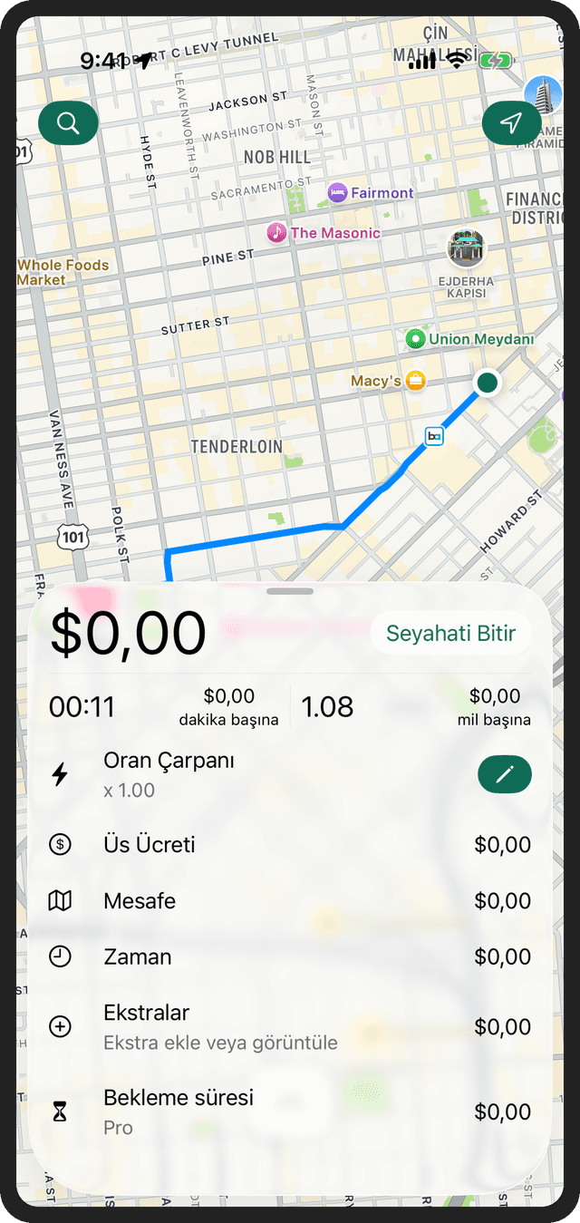 Professional Taximeter App for Drivers